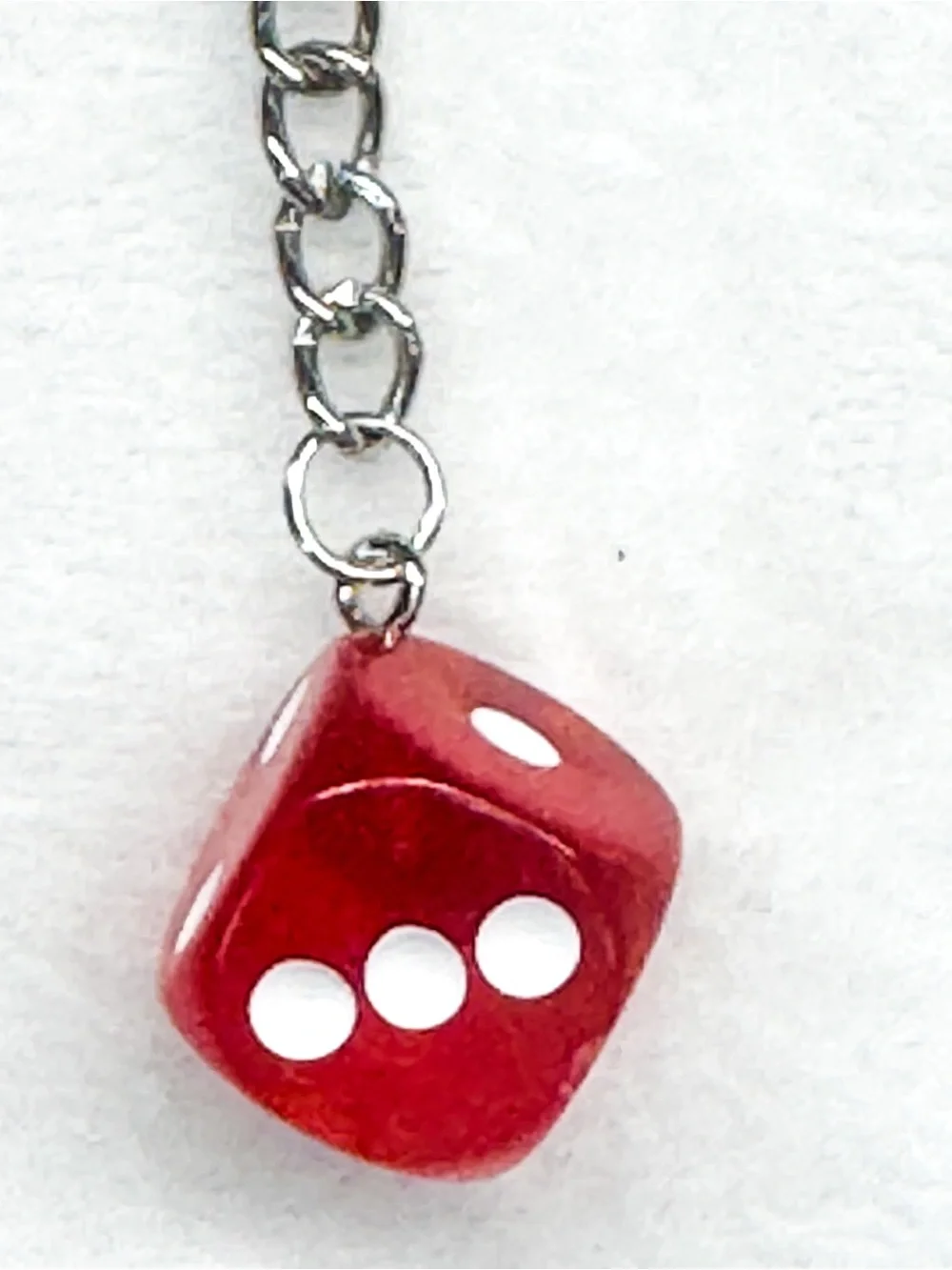 Mini Dice Keychain – Pick One Color – Cute Game Bag Charm